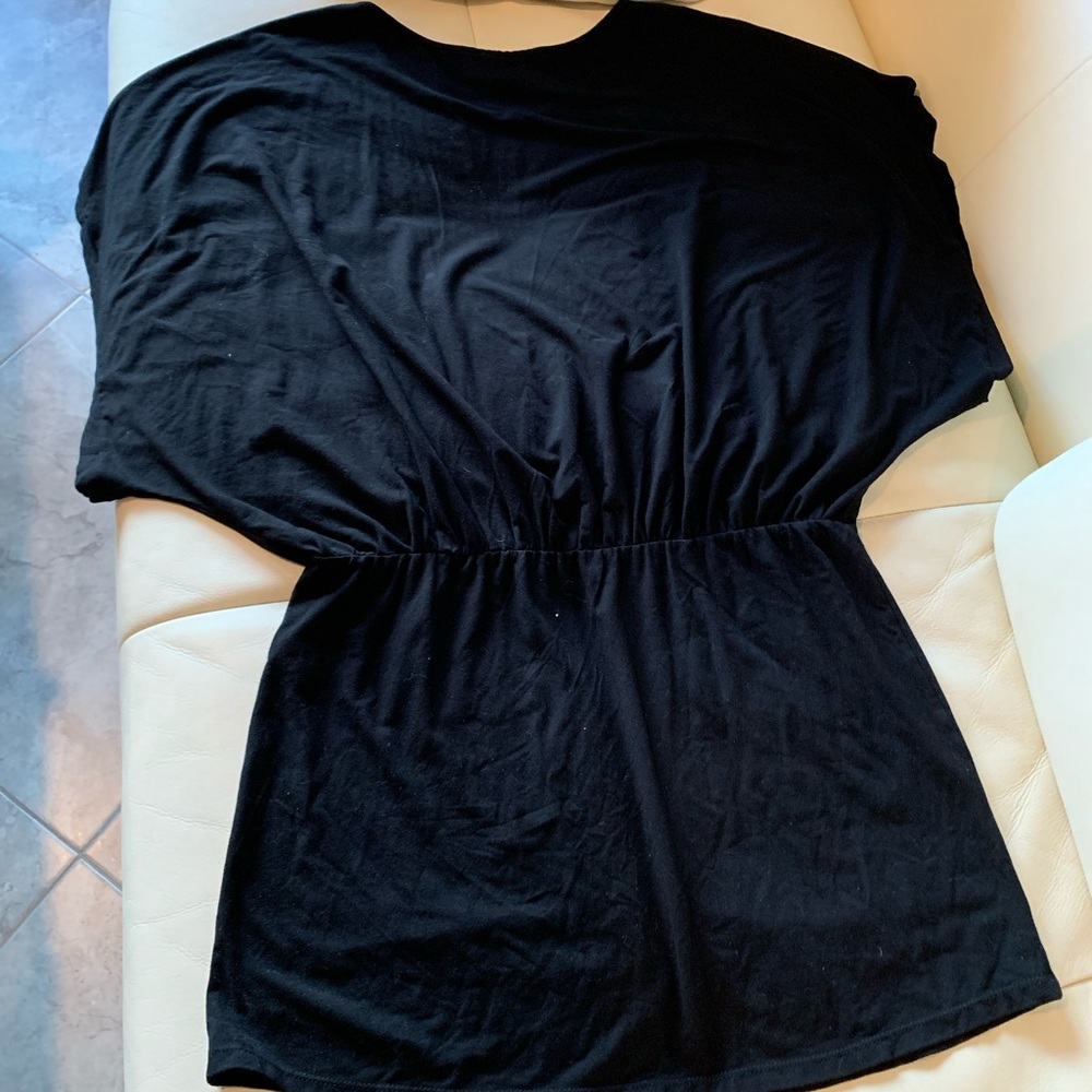 Bel Kazan Black Mini Dress/Tunic L - Picture 3 of 8